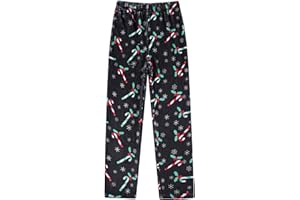 Funnycokid Girl Pajama Pants Kid Fleece Sleepwear Flannel Pajama Bottoms Loose Sleepwear 5-16 Years