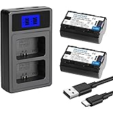 GKUGEYGO NP-W235 Battery and Charger, 2-Pack Replacement Battery Compatible with Fujifilm X-T5 X-T4 X-S20 X-H2 X-H2S GFX 100S GFX 50S II Cameras