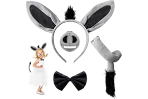 QYYIGUF Airline Pilot Costume,Pig Costume,Kids Mouse Costume Set,Grey Donkey Costume for Halloween Cosplay,Dress Up Party
