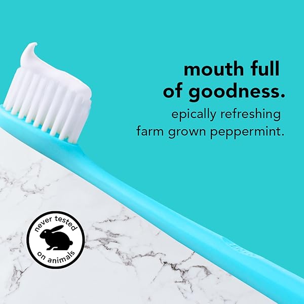 HELLO ANTIPLAQUE TOOTHPASTE, FLUORIDE FREE FOR TEETH WHITENING WITH NATURAL PEPPERMINT FLAVOR AND TEA TREE OIL, PEROXIDE FREE, GLUTEN FREE, SLS FREE, 3 PACK, 4.7 OZ TUBES
