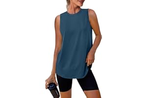 XIEERDUO Womens Workout Tank Tops Sleeveless Muscle Shirts for Women Loose Fit Gym Tops for Athletic Running Tennis Yoga