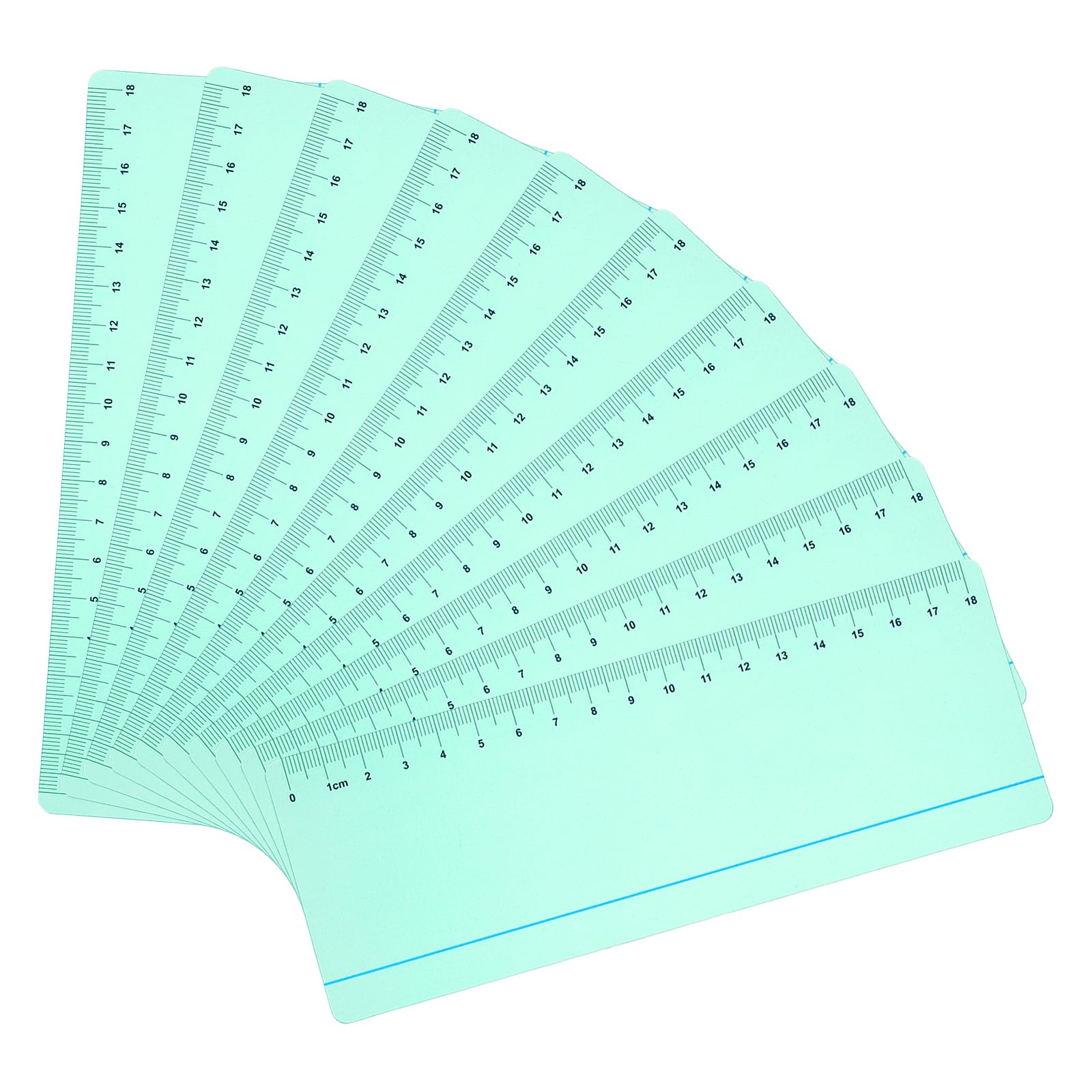 PATIKIL Guided Reading Strips, 20pcs Highlight Colored Overlay Bookmarks with Line Reading Tracking Ruler Reduce Visual Stress Teacher Teaching Supplies for Classroom, Light Blue