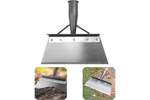 ZOYACREATE Multifunctional Cleaning Shovel, Square Flat Spade for Landscaping Outdoor Garden Tool Cleaning Weeding Shovel -10In (NO Handle)