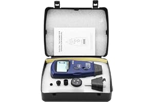 KACENRAY Digital Tachometer Handheld Contact/Non-Contact Laser Photo Tachometer, 5 Digits LCD Tachometer RPM Tach Rotation Speed Meter Gauge Tester