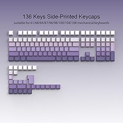 Side Print Keycaps - PBT Keycaps, Double Shot/Shine