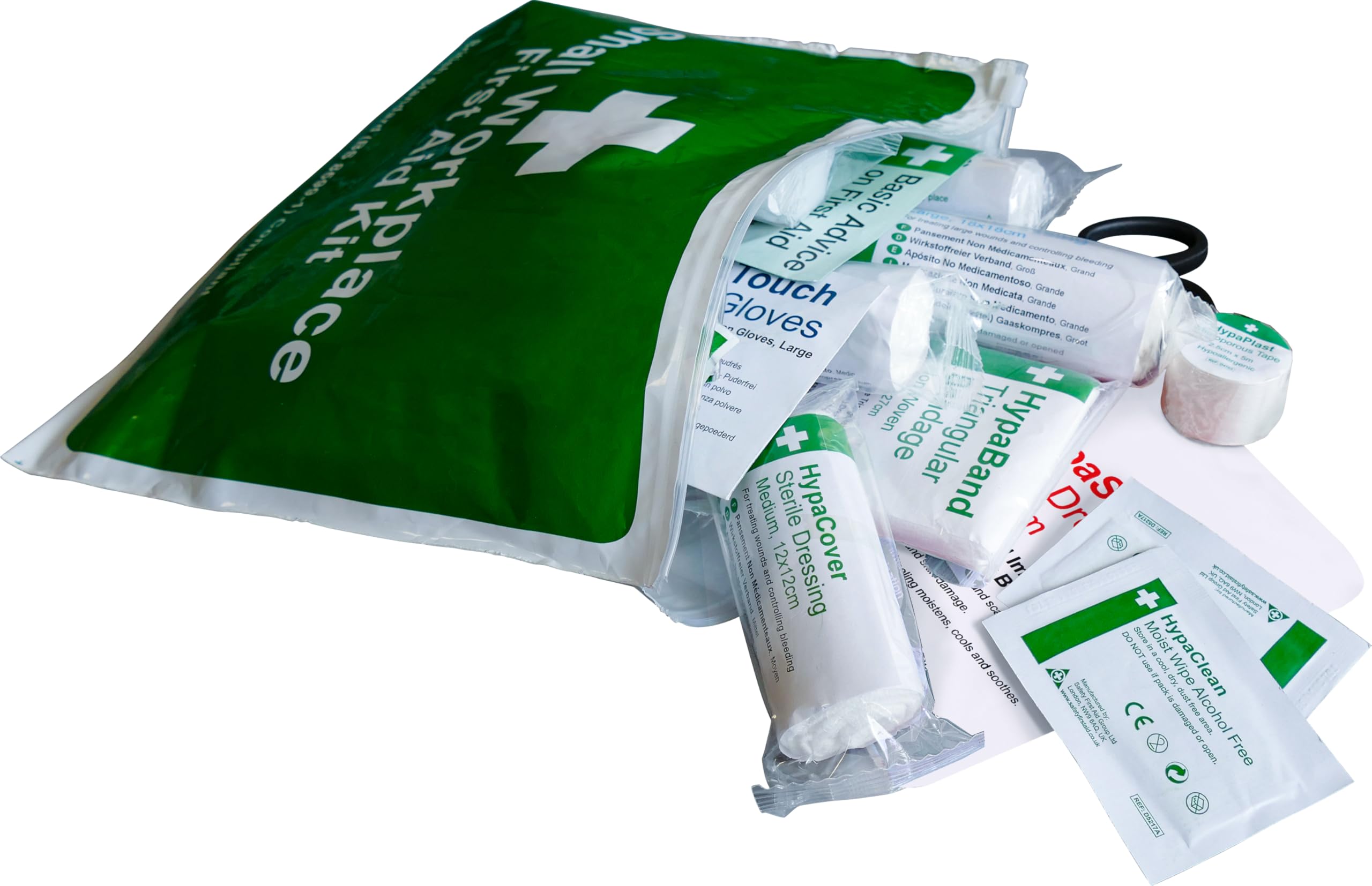 Safety First Aid Group First Aid Kit in Vinyl Wallet BS 8599 Compliant, Small Fully Stocked