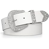 JASGOOD Women Western Leather Belts Ladies Vintage Design Waist Belt for Pants Jeans Dresses