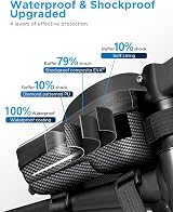Whale Fall Reflective Frame Bag Waterproof EVA Bike Bag 6.9 inch Touchscreen view 3