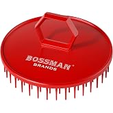 Bossman Beard &amp; Scalp Exfoliator Massager Brush w/ Firm Bristles - (3 Inch) | Head Scrubber &amp; Beard Exfoliator Shampoo Brush - Helps Remove Buildup &amp; Dandruff - Firm Bristles for Wet &amp; Dry Hair Care