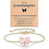 Kidbbi Beautiful Butterfly Bracelets for Teen Girls, Valentines Birthday Gifts