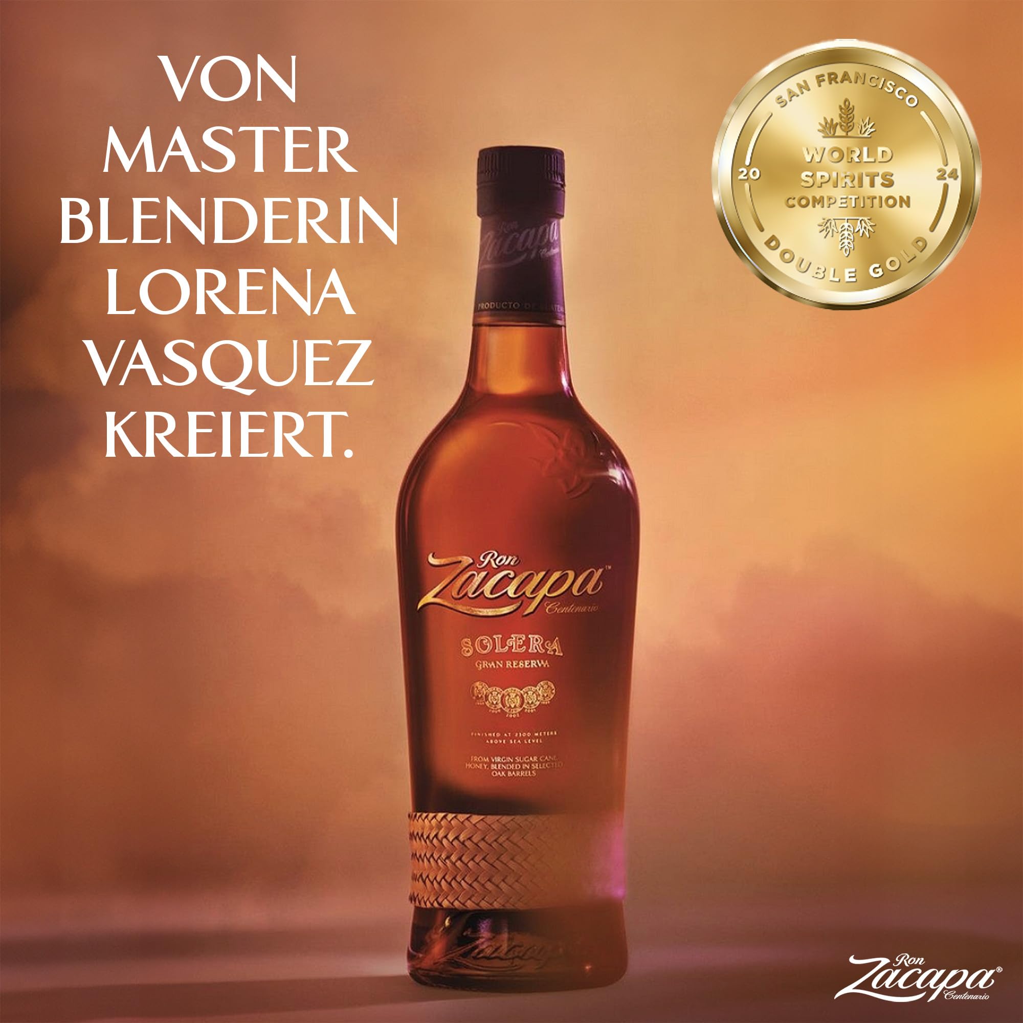 Zacapa Centenario Solera Rum, aromatischer Rum, gereift im Hochland Guatemalas, Geschenkidee, 40% Vol, 700ml Einzelflasche 2
