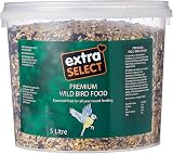 Extra Select Premium Wild Bird Food 5 Litre Nut Free Energy Dense