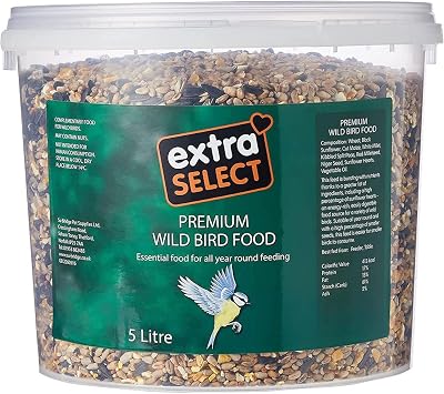 Extra Select Premium Wild Bird Food 5 Litre Nut Free Energy Dense