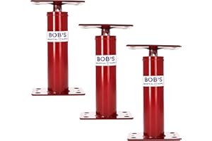 BISupply House Jacks for Leveling Crawlspace 3 Pack - 12 to 16 inch Adjustable Support Beam Basement Jack Post - Floor Lifting Joist Beam Brace for Cellar Ceiling - Screw Pole Jack