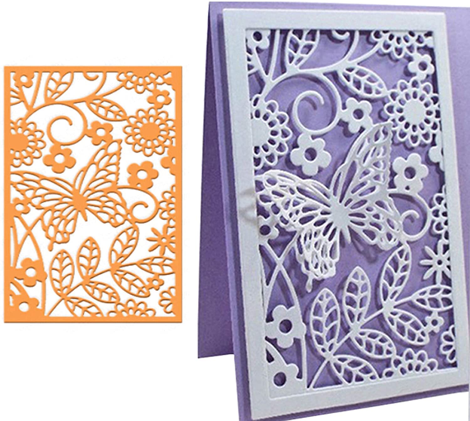 AOOL Flower Lace Rose Cutting Dies for Card Making, 1pc/set, Silver, Perfect for DIY Scrapbooking, Paper Crafts, Decoration