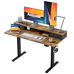 Agilestic Electric Standing Desk with 2 Drawers, 48