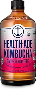 Health Ade, Kombucha Guava Dragon Fruit Organic, 16 Fl Oz