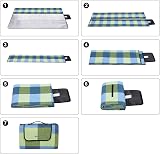SONGMICS Picnic Blanket 195 x 150 cm Waterproof Backing GCM50C view 5
