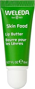 Weleda Skin Food Lip Butter, 0.27 Ounce, Plant Rich Moisturizing Lip Care with Sunflower Seed Oil, Chamomile and Calendula