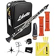 Libretto Bb Clarinet Set for Beginner and Intermediate Players, Name-Brand Mouthpiece & Reeds, Music Stand, Cleaning Kit, Instructions, Backpack Case, 5-Leg Stand, Educator-Recommended