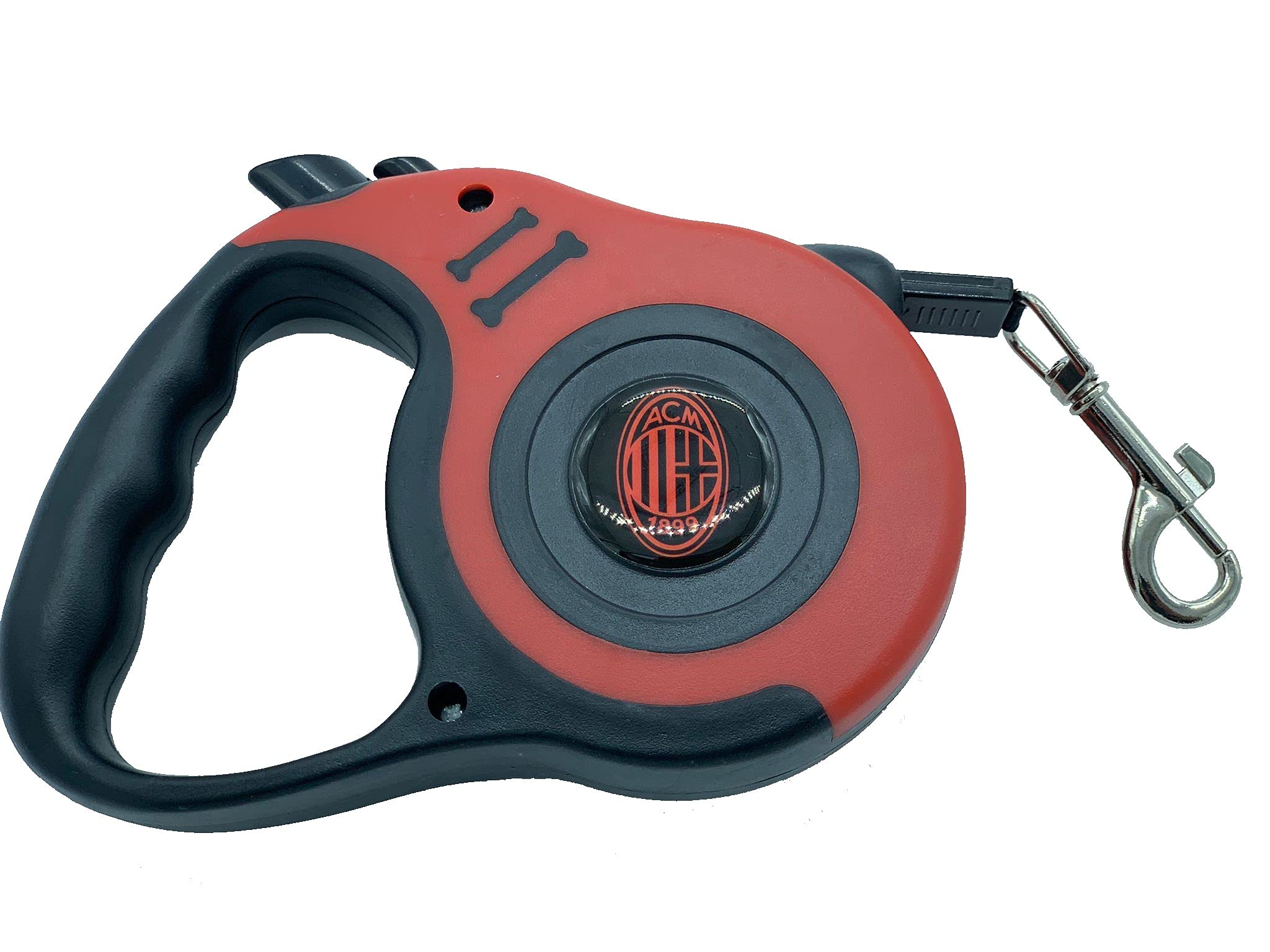 AC Milan AC Milan Only4fan S.r.l. PETLEASHACMILAN Leash, Black, Unique Unisex-Adult