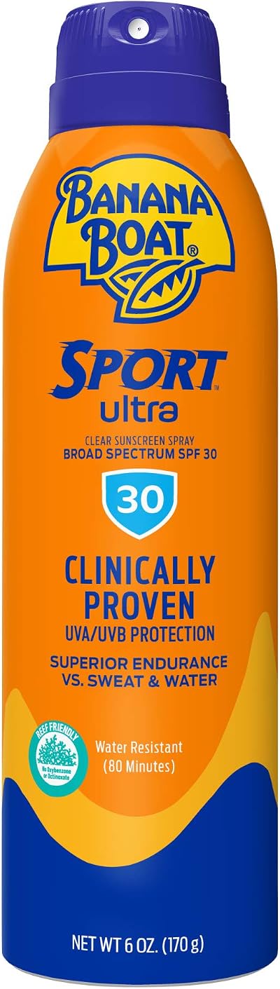 Banana Boat Performance Spectrum Sunscreen Twist n Lock Spray 80 Min Water