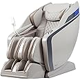 Osaki Monarch Full Body Massage Chair | Zero Gravity 3D SL-Track | Space Saving Technology Recliner| 9 Unique Auto Programs | Bluetooth Connection (LE Taupe)