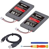 Batmax 2Pc LIP1359 Battery Replacement for Sony PS3 PlayStation 3 Controller Sixaxis Dualshock 3 CECHZC2E CECHZC2U
