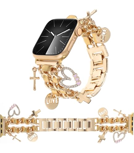 Amazon.com: Black Bracelet Band with Cute Charm Compatible  display picture 1