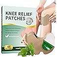 40 Counts Knee Relief Patches, Natural Knee Patches, Knee Heat Patches for Relief Knee, Back, Neck, Shoulder, Warming Herbal Plaster Patches 12 Hour Long Lasting Relief of Knee Joint