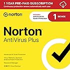 Norton AntiVirus Plus 2026 Ready, Antivirus software for 1 Device with Auto-Renewal – Includes Advanced AI Scam Protection, Password Manager and PC Cloud Backup [Download]