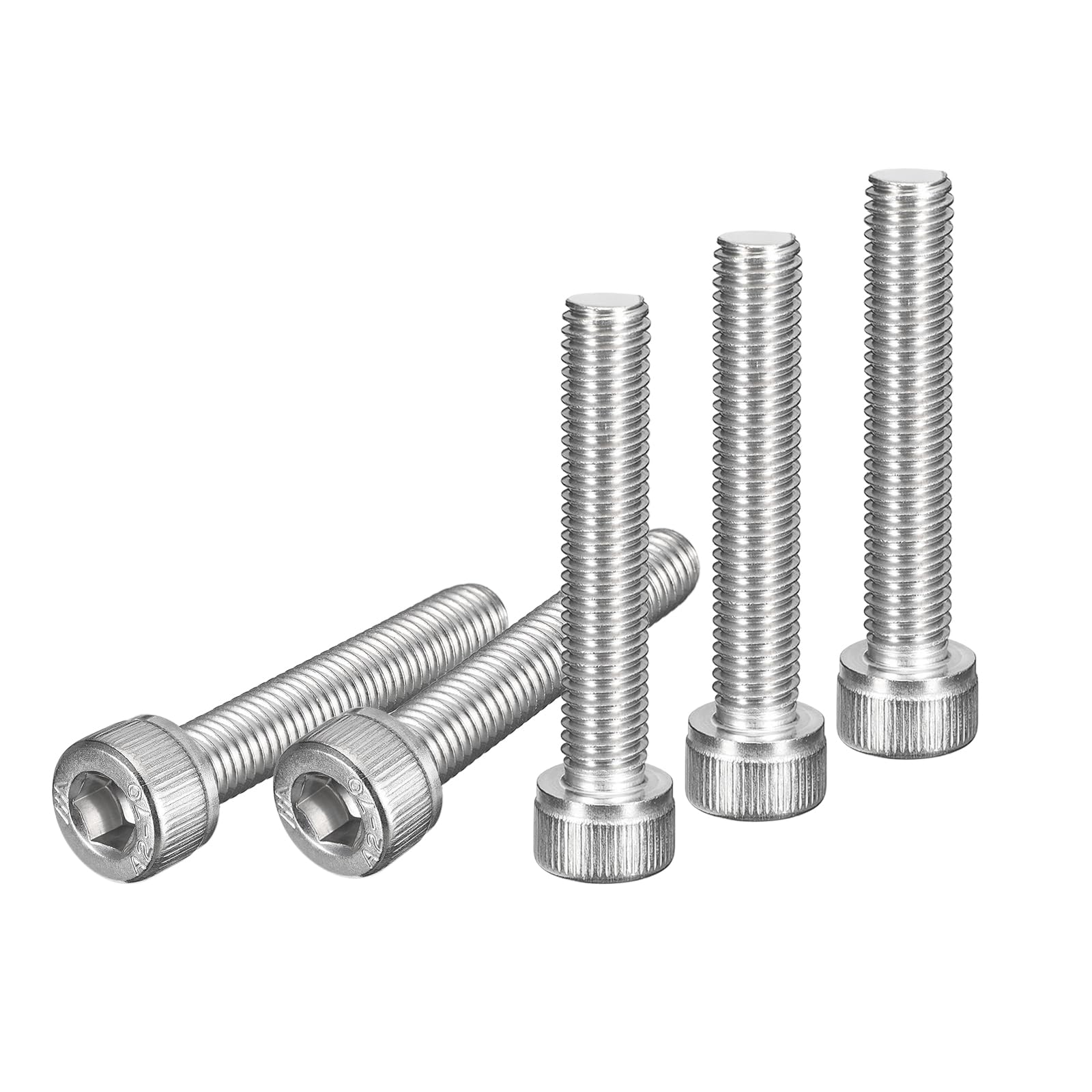 DTGN M8x45mm Socket Head Cap Screws Bolts, 10Pcs 304 Stainless Steel 18-8, Metric Machine Hex Socket Screw, Hex Drive, Bright Finish, UNC Coarse Thread Fully Threaded — image 1