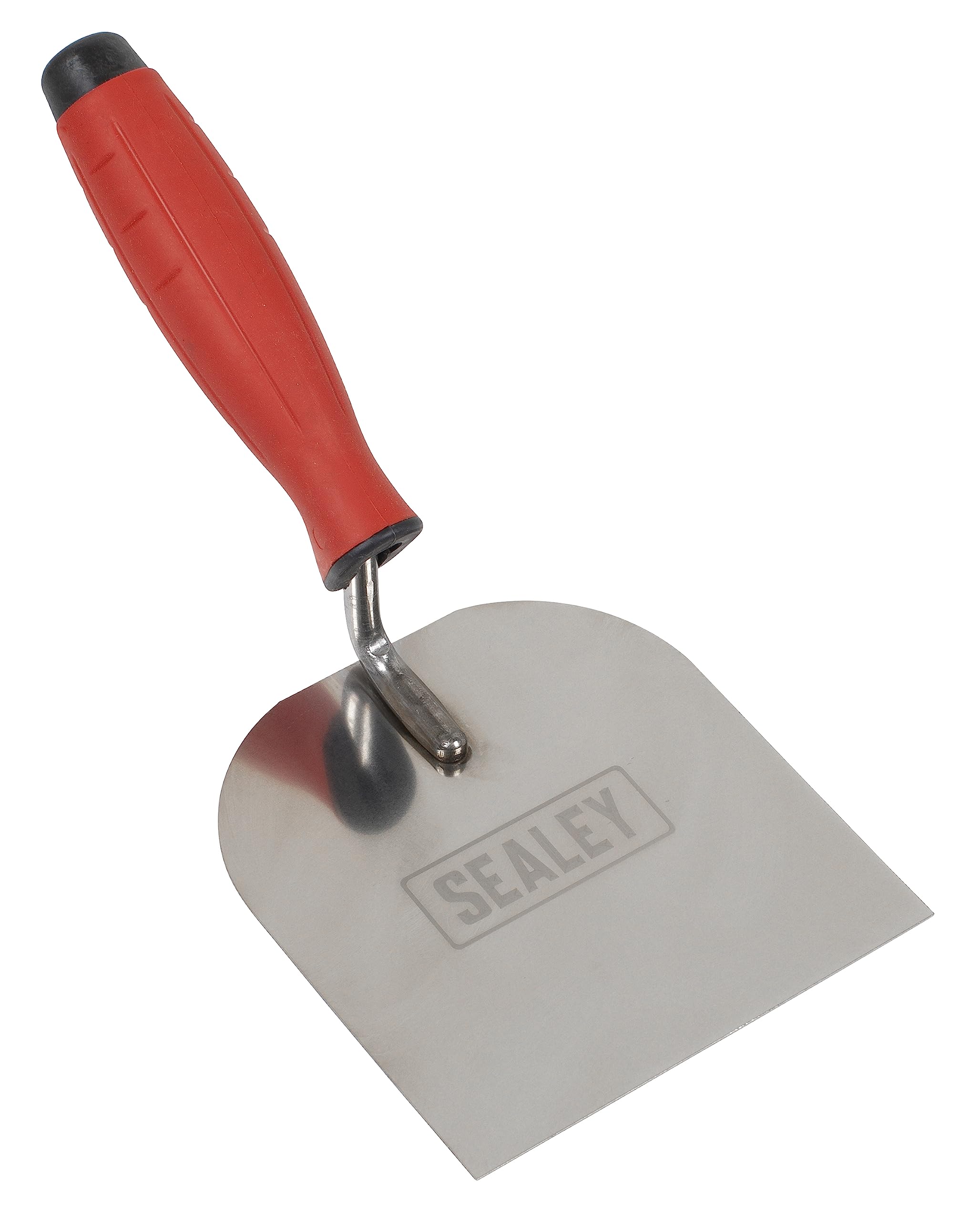 Sealey Stainless Steel Margin Trowel, Rubber Handle, 120mm - T1706