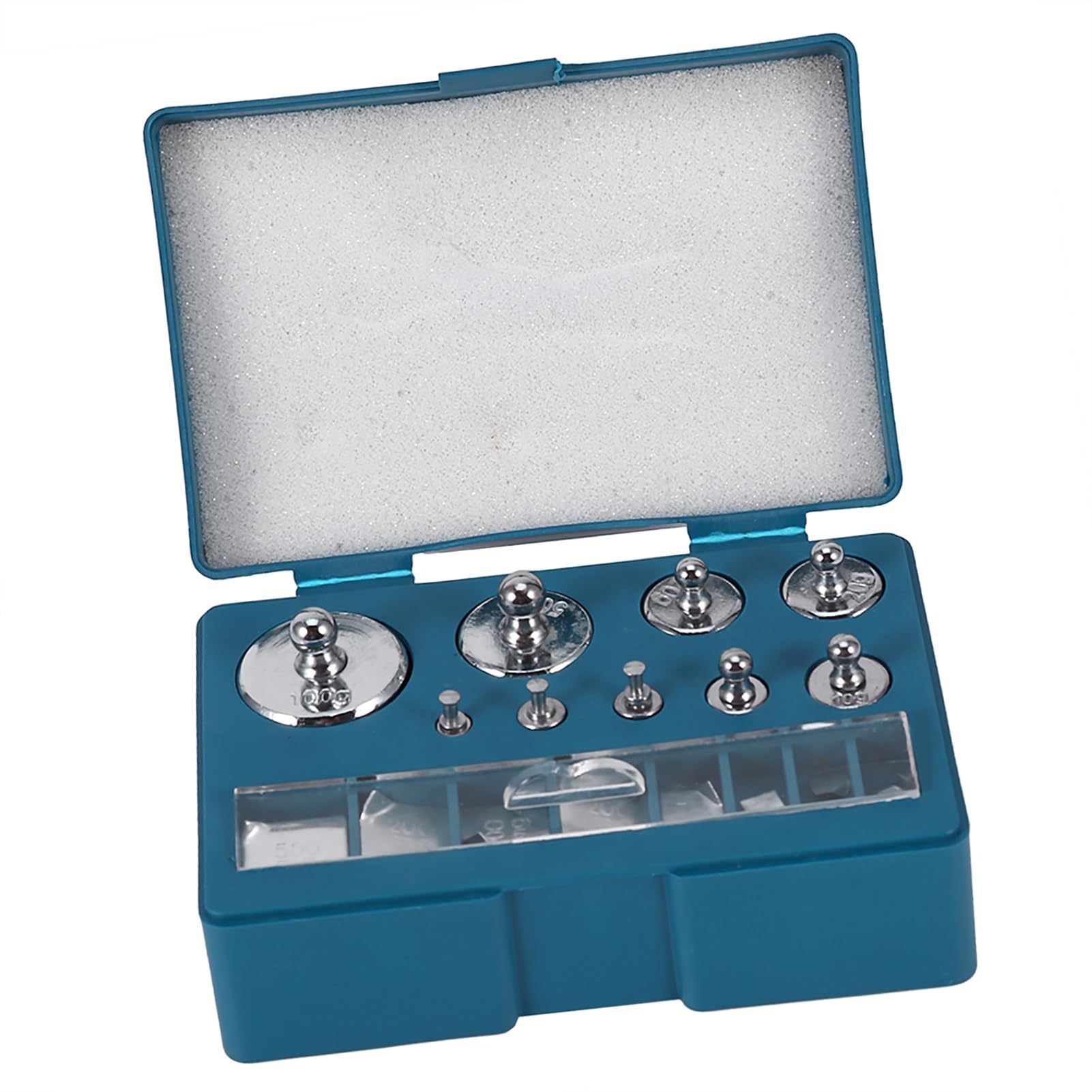 Precision Calibration Weight,1g 2g 5g 10g 20g 50g 100g Scale Balance Weight Calibration Jewelry Scale Weight Set Tweezer 0.1g 0.2g 0.5g 0.1g 0.2g Steel Calibration Weight Kit for Jewellery S