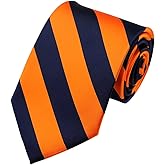 NYFASHION101 Men's 3.5" Regular College Stripe Woven Tie