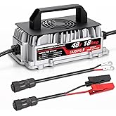 DUBIHU 58.4V 18A Lithium Battery Charger for 48V LiFePO4 Battery, Waterproof Connector with M8 Ring & Alligator Clip, for Golf Carts, RVs, 48V Trolling Motors
