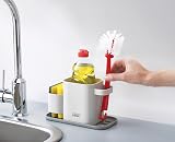 Joseph Joseph Duo Kitchen Sink Cleaning Trolley Grey Sponge Holder view 5