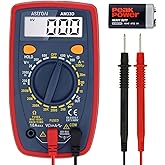 AstroAI Digital Multimeter Tester 2000 Counts with DC AC Voltmeter and Ohm Volt Amp Meter; Measures Voltage, Current, Resistance, Continuity and Diode, Blue