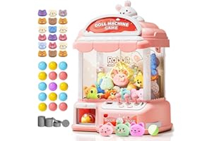 Large Claw Machine for Kids, Musical Electronic Arcade Game Console with Adjustable Sound, Christmas and Birthday Gift for Ki