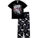 STAR WARS mens 2-piece Loose-fit Pajama Set, Soft & Comfortable Nightwear for Adults