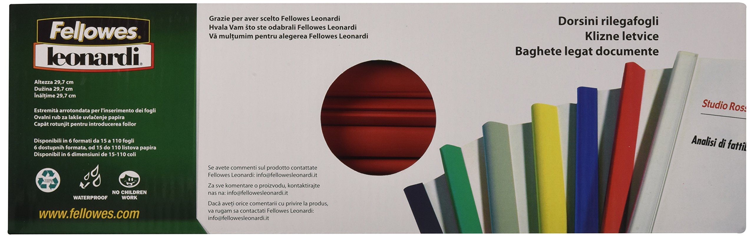 Fellowes d104ro Binder Red