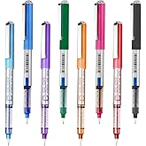 EYEYE 0.5mm Liquid Ink Rollerball Pens 8 Assorted Colors, Needle Tip Pen Extra Fine Point Quick Dry, Ink Pens Fine Point Smooth Writing Pen for Journaling, Note Taking, Office, Doodling & Gifts