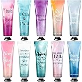 Leelosp 10 Pack Employee Appreciation Team Gift Bulk Travel Size Hand Cream Inspirational Natural Fragrance Hand Lotion Winter Thank You Gift for Women Teacher Nurse Coworker Staff Baby Shower