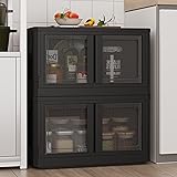 FLEXIMOUNTS Stackable Bins with Lids, Collapsible