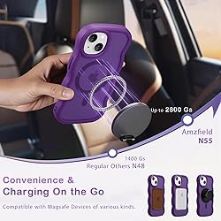 Amzfield Magnetic for iPhone 14 Case, for iPhone 13