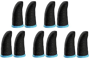 Pairs Breathable Game Controller Finger Cover Sweatproof Non-Scratch Touch Screen Gaming Finger Thumb Sleeve Gloves Attractiv