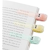 3pcs Automatic Bookmark Silicone, Bookmarks for Women, Book Marks for Reading Women, Cute Unique Book Markers for Reading, Reading Accessories Gifts for Book Lovers