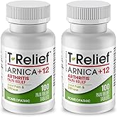 T-Relief Arthritis Arnica +12 Pain Relieving Natural Medicines Help Reduce Soreness Stiffness Aches & Pains in Joints Naturally - 100 Tablets (2 Pack)