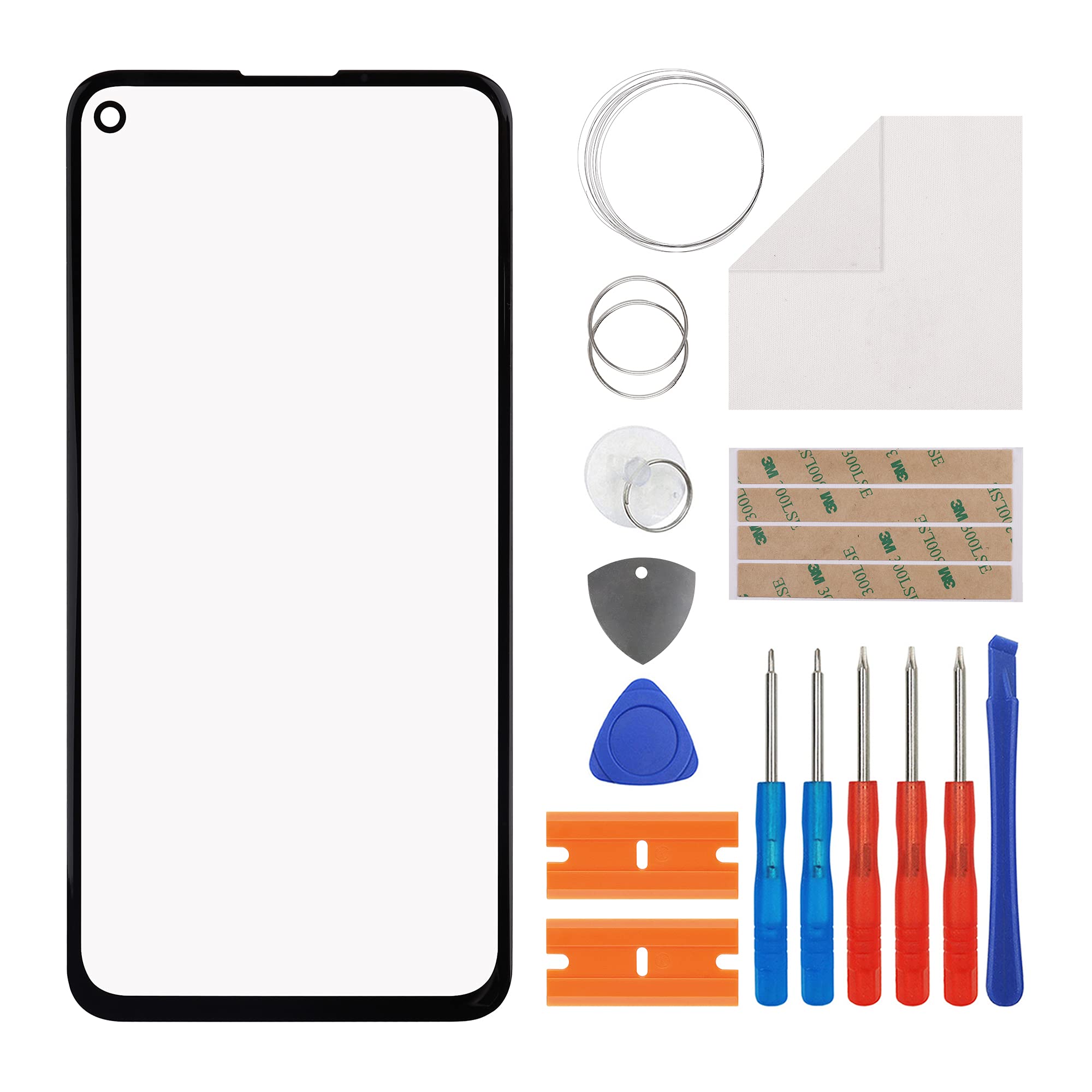 Photo 1 of Duotipa Front Glass Screen replacement Compatible with Google Pixel 4A 5G 6.2 inch?Front Outer Lens Glass Screen for Google Pixel 4A 5G GD1YQ G025I with tools-No LCD Screen and Touch Digitizer