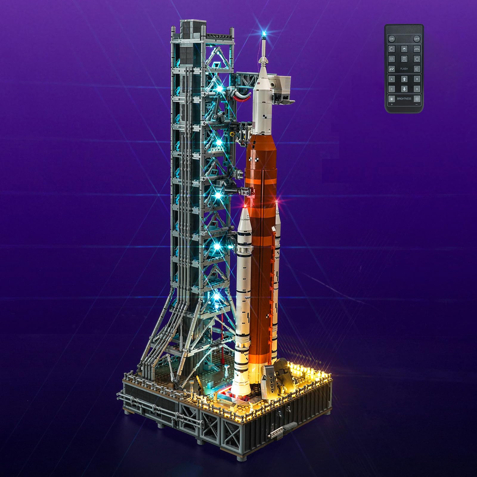 Light Kit for Lego NASA Artemis Space Launch System, Lighting Set Remote Control Version for Lego 10341 NASA Artemis Space Launch System Set - Not Include Models, Just Light Kit — image 1